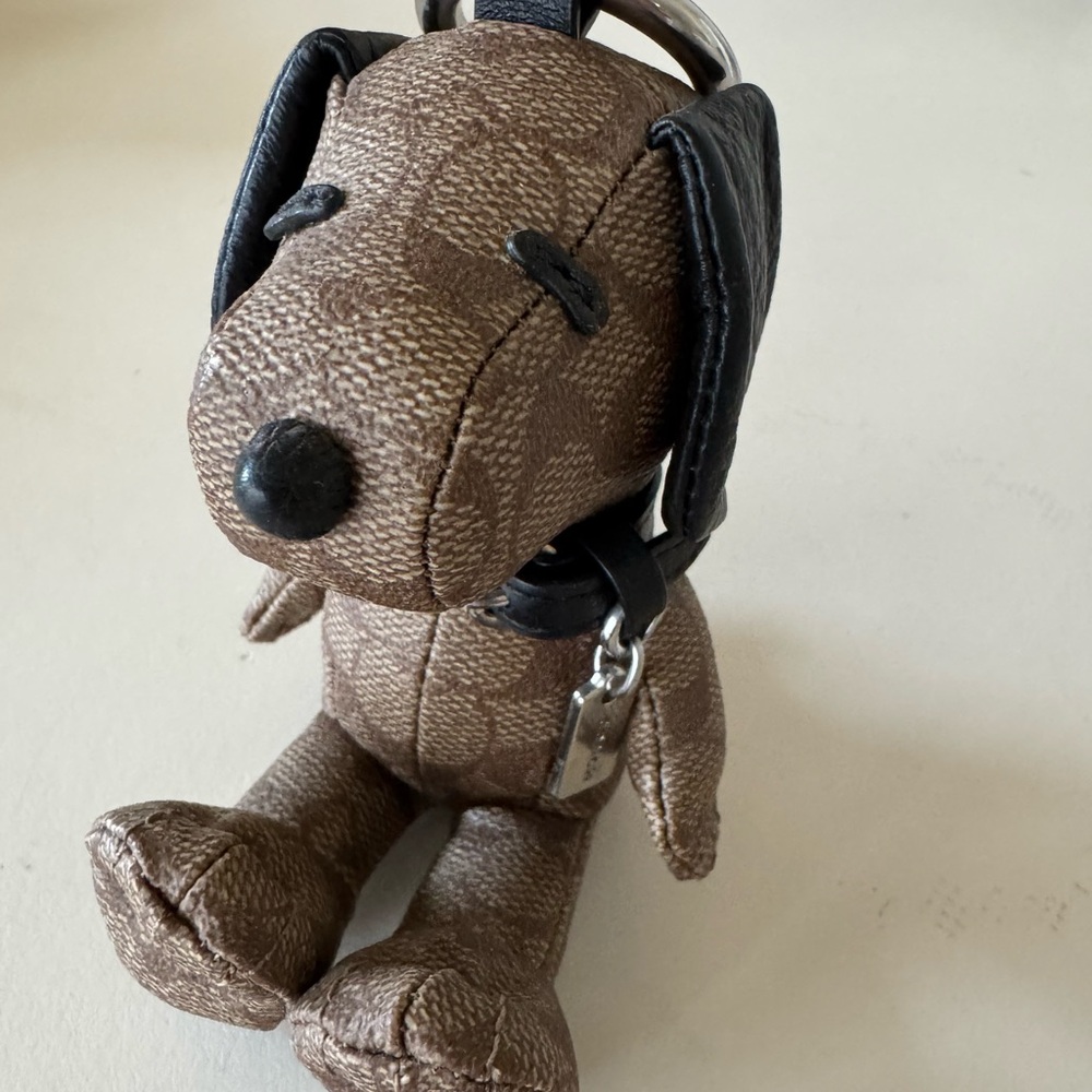 Brown and Black Dog Keychain